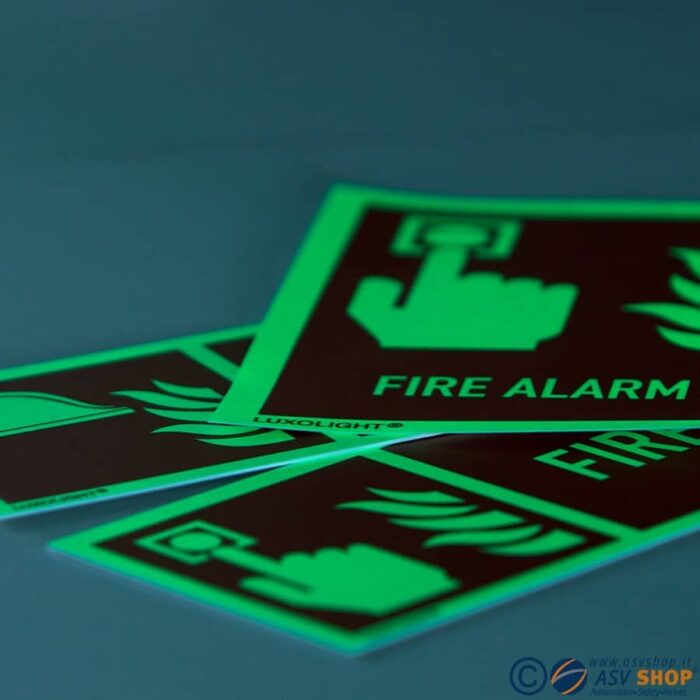 Etichette IMO Fire fighting sign adesivi fotoluminescenti